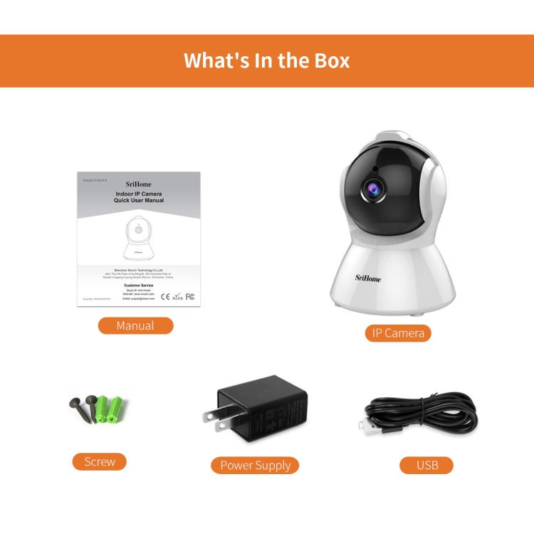 SriHome SH025 2.0 Million Pixels 1080P HD AI Auto-tracking IP Camera, Support Two Way Audio / Motion Tracking / Humanoid Detection / Night Vision / TF Card, AU Plug SriHome SH025 2.0 Million Pixels 1080P HD AI Auto-tracking IP Camera, Support Two Way Audio / Motion Tracking / Humanoid Detection / Night Vision / TF Card, AU Plug